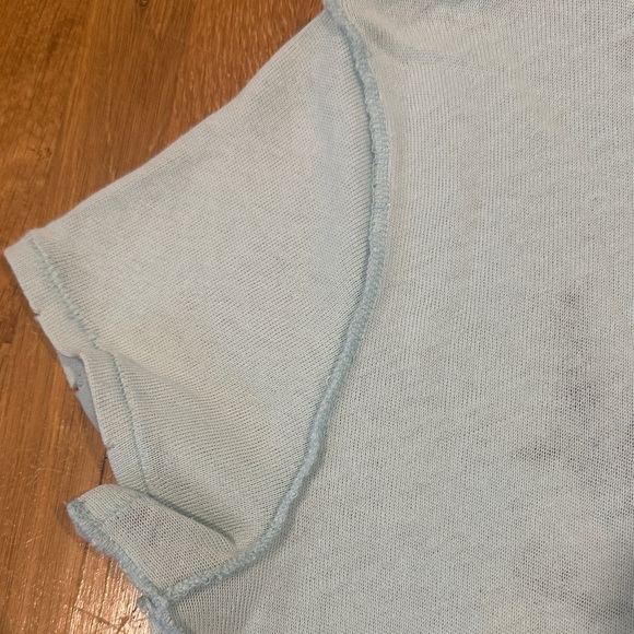 We The Free Light Blue Pineapple Tee - Picture 15 of 16